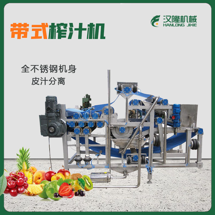 廠家直銷 帶（dài）式榨汁機果（guǒ）蔬帶（dài）式壓濾榨汁機水果帶式壓榨機 帶式壓榨