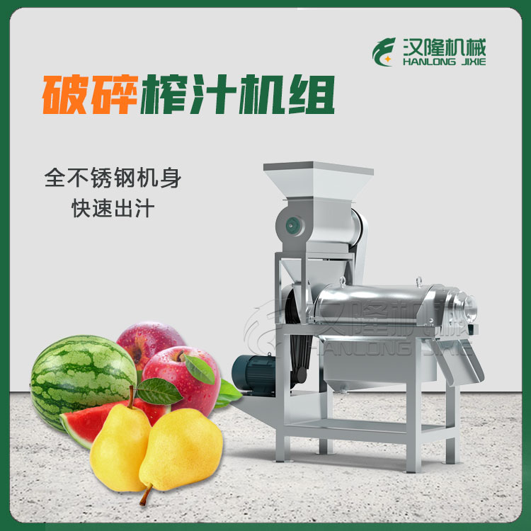 源頭廠家供應商用全自動蘋果（guǒ）水果破碎打漿機螺旋榨汁設備