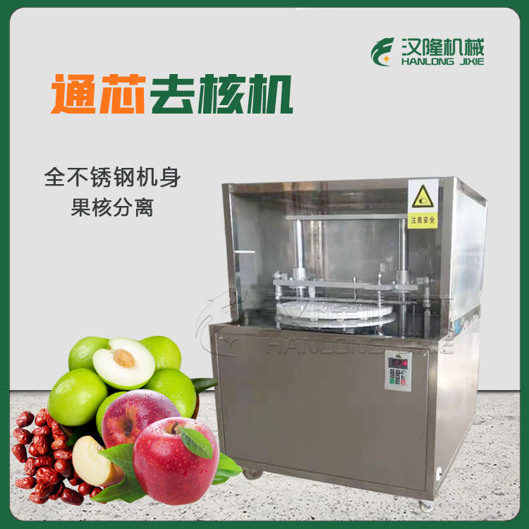 廠家供應小（xiǎo）型大型山（shān）楂紅棗大棗（zǎo）桂（guì）圓龍眼電動果核分離通芯去核機