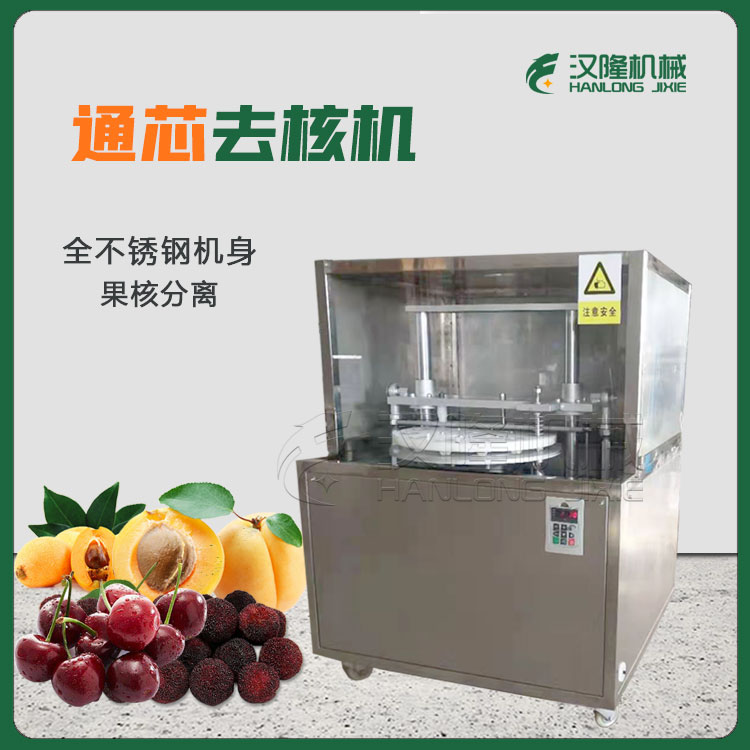 量（liàng）大優惠不鏽鋼（gāng）商用蘋果櫻桃李子枇杷電動果核（hé）分離通芯去核機