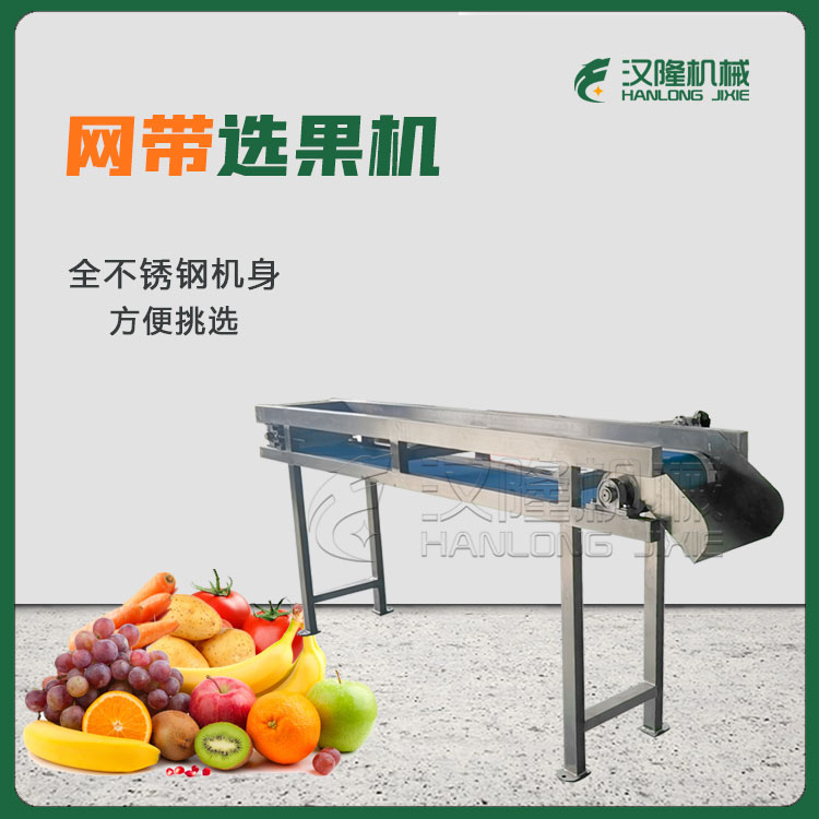 量大優惠WXJ係列網帶式板式全自動可清洗果蔬選果機（jī）蘋果梨香蕉桃李子（zǐ）輸送機